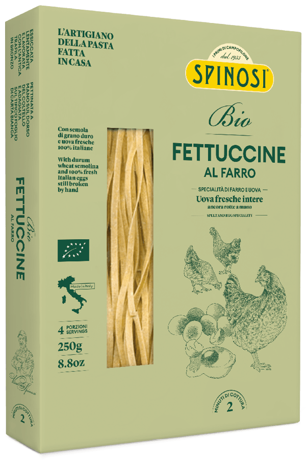 Fettuccine uovo con spinaci 250gr Spinosi